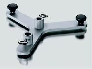 Stativ-Dreifuß, 185 mm mit 2 Muffen und 2 Justierschrauben Stativ-Dreifuß, 185 mm mit 2 Muffen und 2 Justierschrauben