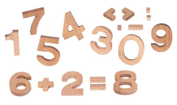 Holzziffern 0-9