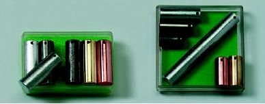 Metallzylinder, gleiches Volumen (6 Stück)