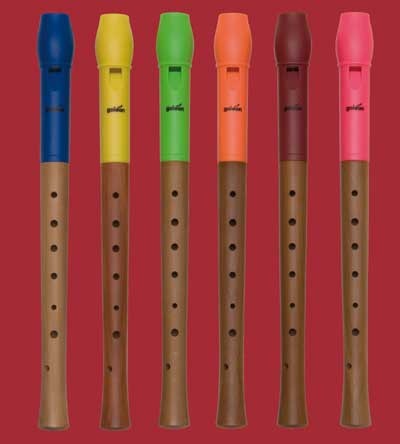 Blockflöte Holz/Kunststoff, Unterteil aus Ahorn, geölt