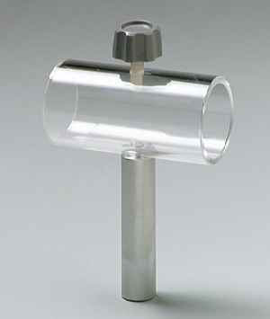 Kraftmesser- und Rohrhalter an Stab