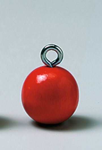 Pendelkugel, Holz, 25 mm Ø, 7g, mit Öse