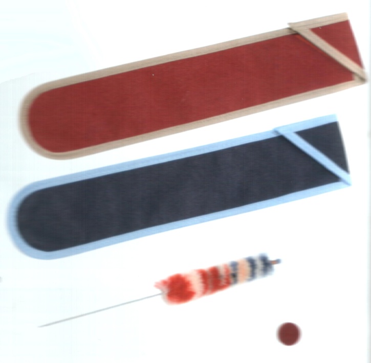 Flötentasche Stoff, Farbe blau