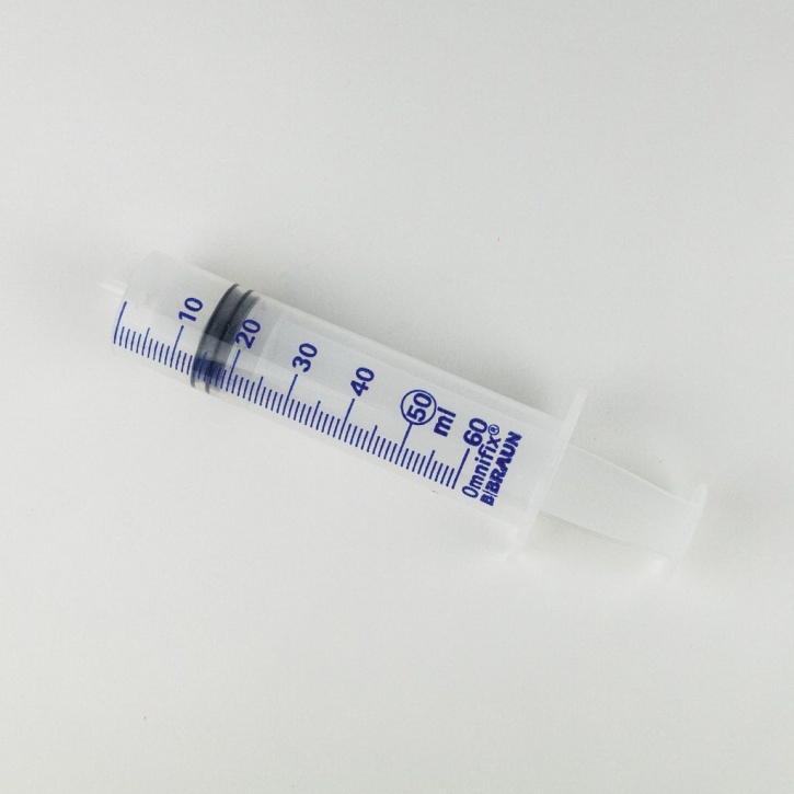 Kunststoffspritze mit Schlauchansatz, 50ml Kunststoffspritze mit Schlauchansatz, 50ml