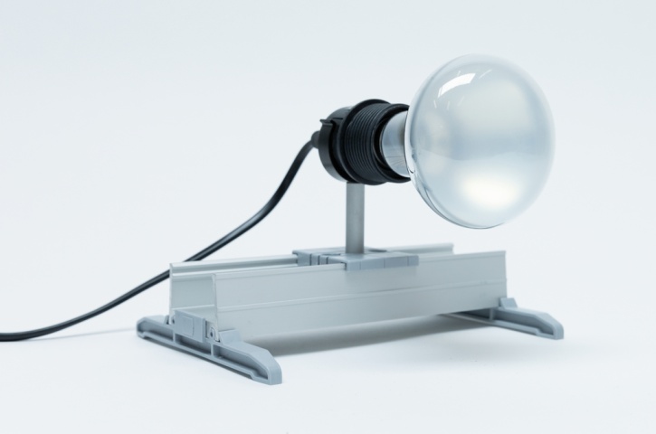 Reflektorlampe an Stab