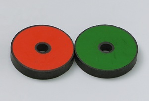 Scheibenmagnete mit Bohrung (2  Stück)