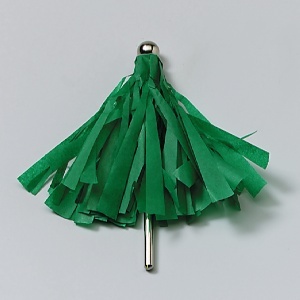 Seidenpapierschirm an Stab