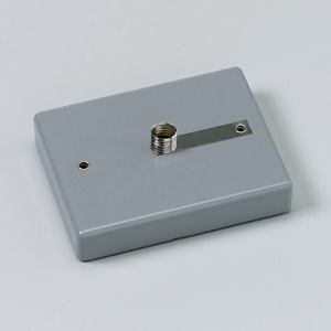 Lampenfassung E 14, auf Sockel