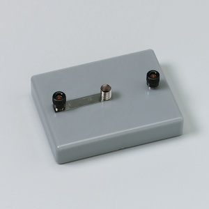 Lampenfassung E 10, auf Sockel, mit Drahtanschluß