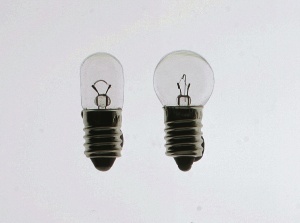 Glühlampen,  E 10 / 1,5 V / 0,15 A, Satz (10 Stück))