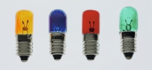 Glühlampen, E 10 / 4 V / 0,04 A, rot, Satz (10 Stück)