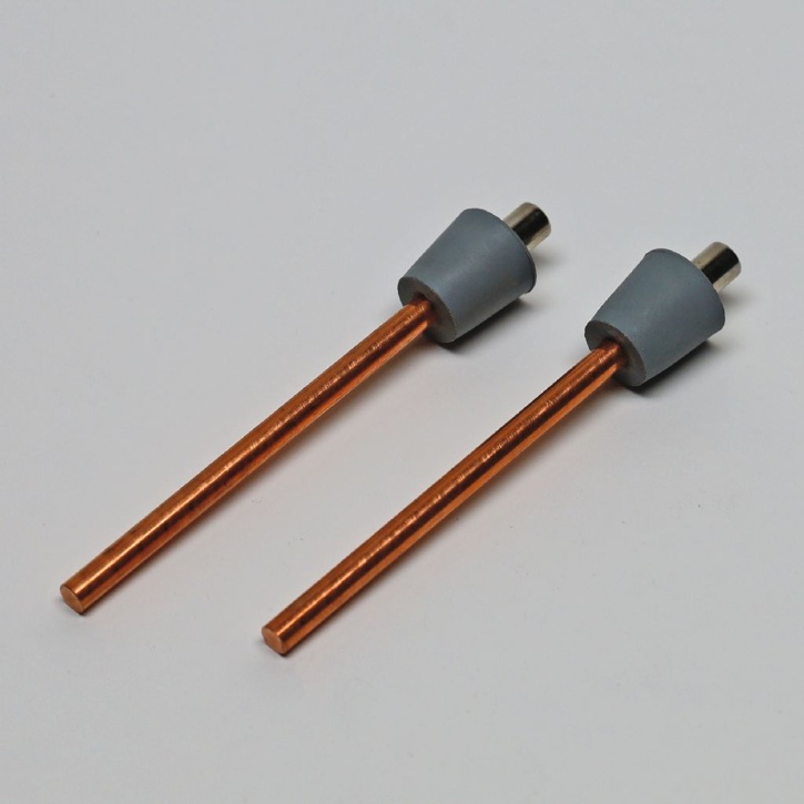 Paar Kupferelektroden