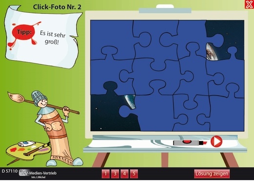 Interaktives Tafelbild: Rätsel rund um Europa