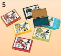 Stempelkissen, in Kunststoffdose, schwarz getränkt, 73x43 mm