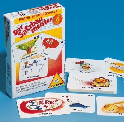 Der Satzbaumeister, Karten mit verschiedenen Wortgruppen