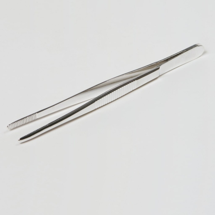 Pinzette, 130 mm, stumpf