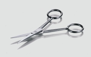 Mikroskopierschere, spitz, rostfrei