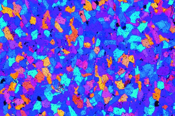 Sandstein, Gesteinsdünnschliff Dauerpräparat