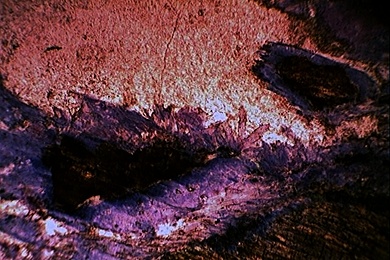 Metagabbro mit Glaukophan, Gesteinsdünnschliff Dauerpräparat