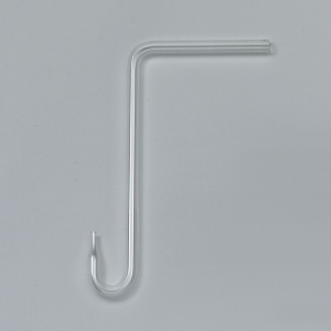 Gaseinleitungsrohr, AR-Glas, einmal rechtwinklig, einmal U-förmig