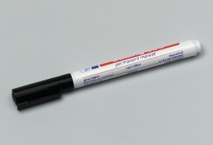 Signierstifte, permanent, Farbe schwarz