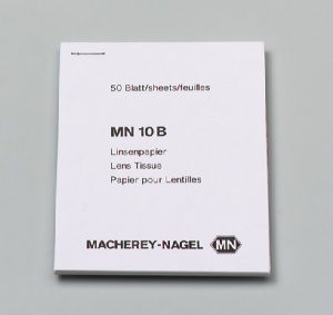 Linsenputzpapier, Zur Reinigung optischer Gläser Linsenputzpapier, Zur Reinigung optischer Gläser