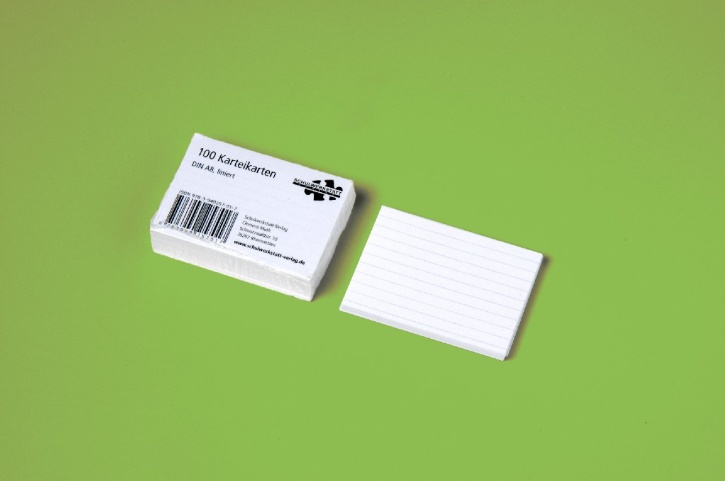 Karteikarten liniert (Set mit 100 Karten) Karteikarten liniert (Set mit 100 Karten)