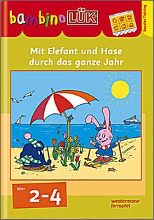 bambinoLük-Heft Mit Elefant und Hase durch das ganze Jahr