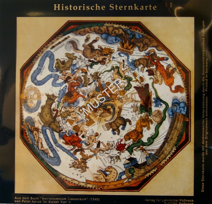 Historische Sternkarte, für Overheadprojektor Historische Sternkarte, für Overheadprojektor