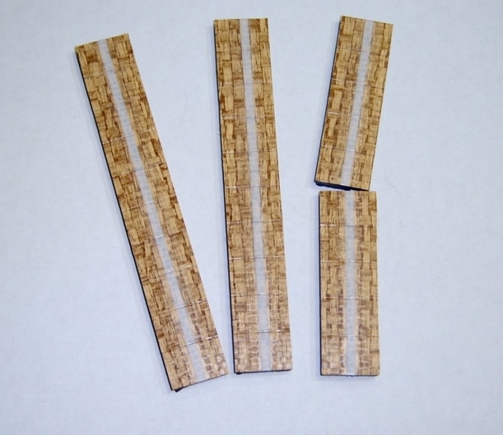 Satz Kippmagnete für Zusatzpläne, beige meliert mit Streifen