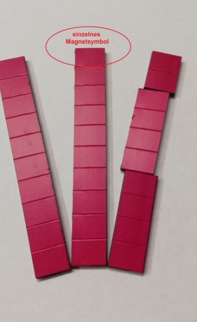 Satz Kippmagnete für Zusatzpläne, violett