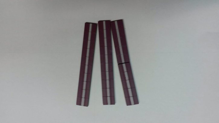 Satz Kippmagnete für Zusatzpläne, lila mit Streifen