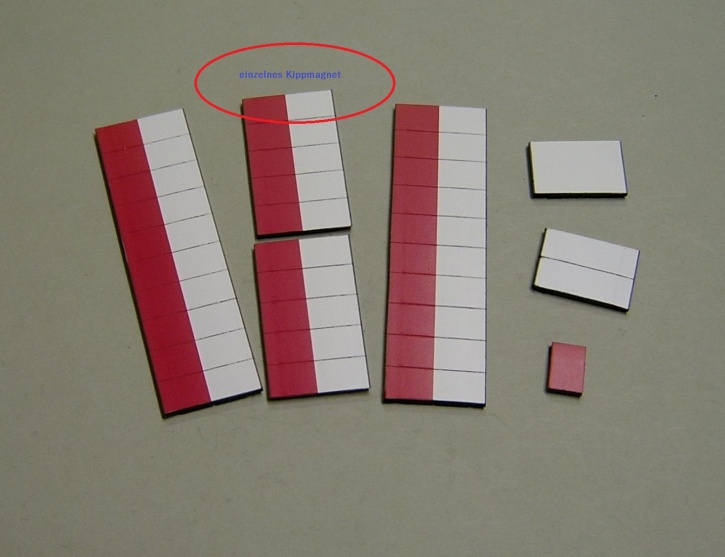 Magnetsymbol für Stundenplan, halb violett-halb weiß