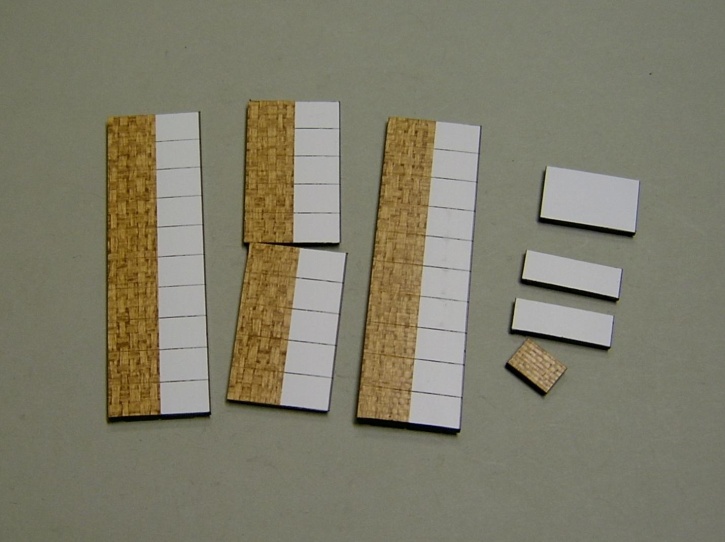 Satz Kippmagnete für Stundenplan, halb beige meliert-halb weiß