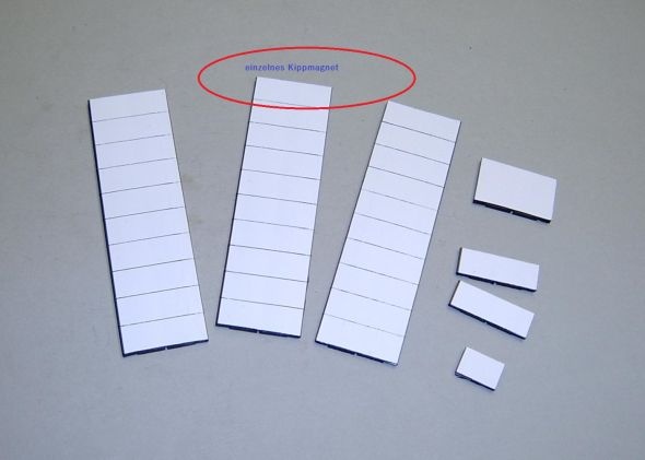 Magnetsymbol für Stundenplan, ganzflächig weiß