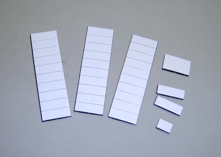 Satz Kippmagnete für Stundenplan, ganz weiß