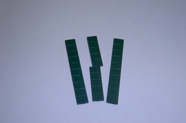 Satz Kippmagnete für Zusatzpläne, dunkelgrün