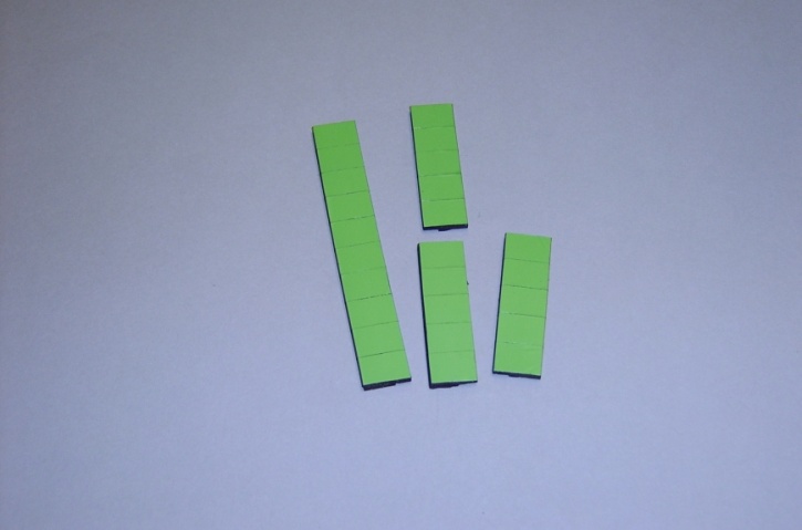 Satz Kippmagnete für Zusatzpläne, hellgrün