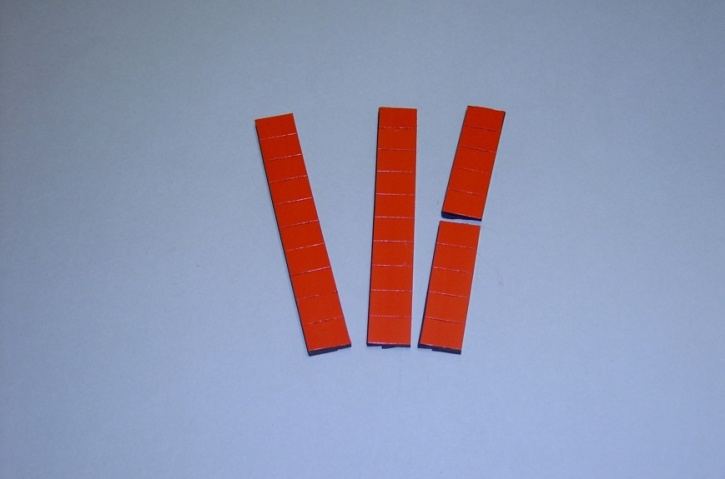 Satz Kippmagnete für Zusatzpläne, rot