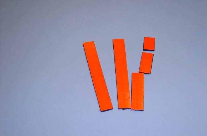 Satz Kippmagnete für Zusatzpläne, signalrot