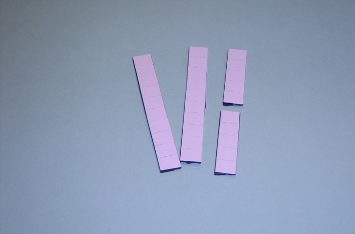 Satz Kippmagnete für Zusatzpläne, rosa