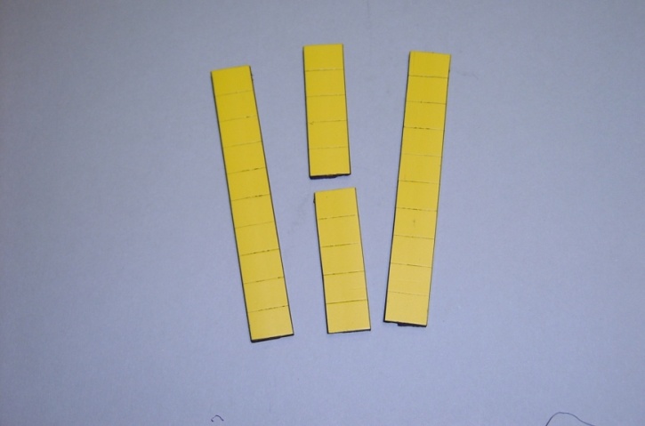 Satz Kippmagnete für Zusatzpläne, gelb