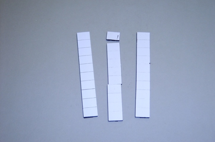 Satz Kippmagnete für Zusatzpläne, weiß