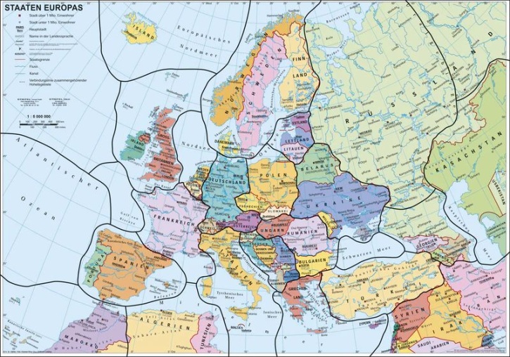 Europa, politisch, magnetisches XXL-Puzzle