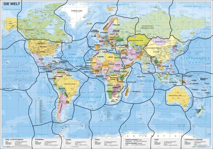 Die Welt, politisch, magnetisches XXL-Puzzle