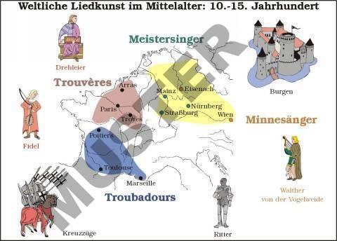 TR Weltliche Liedkunst im Mittelalter: 10.-15.Jahrhundert TR Weltliche Liedkunst im Mittelalter: 10.-15.Jahrhundert