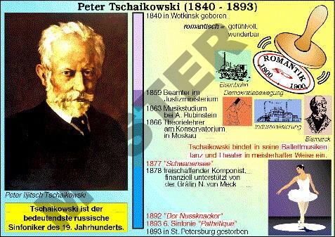 Transparentsatz Peter Tschaikowski