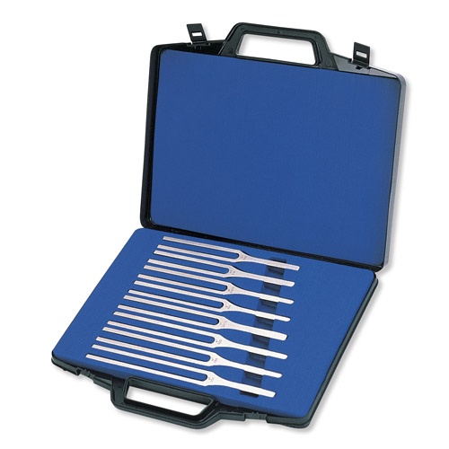 Stimmgabelsatz C-Dur Tonleiter Satz á 8 Stück im Koffer