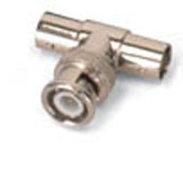 T-Stück, BNC,  Zum Anschluss von zwei HF-Kabeln an eine BNC-Buch