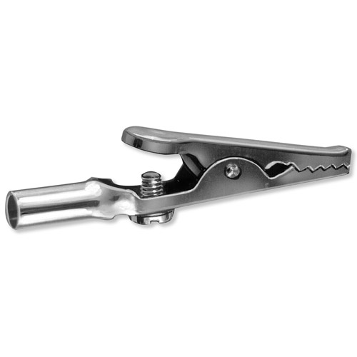 Abgreifklemmen 4 mm, blank, Satz mit 10 Stück